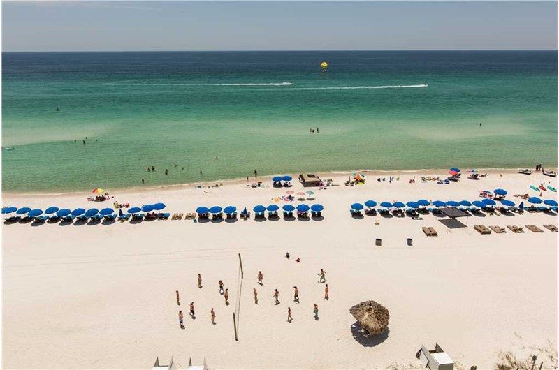 Gulf view from Grandview East Resort in Panama City Beach Florida