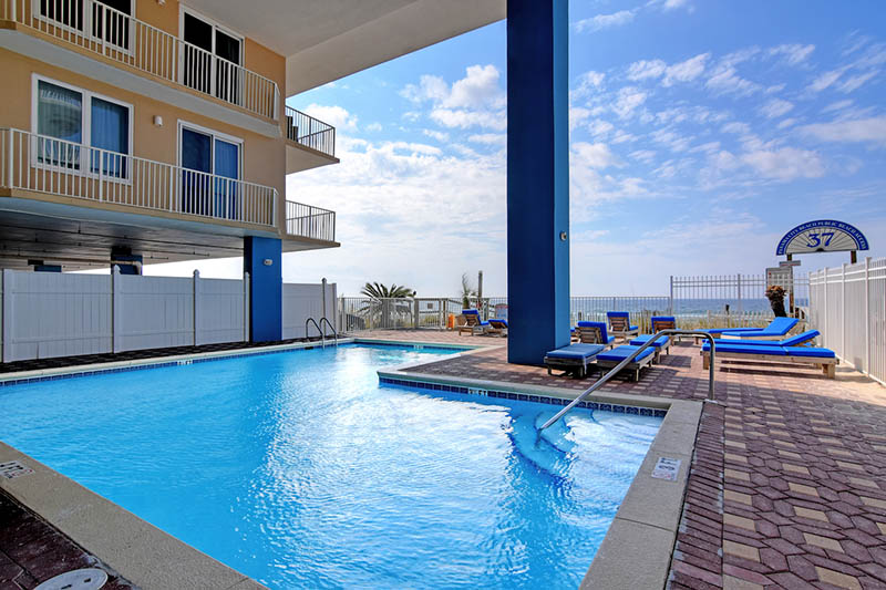 Fabulous pool to cool off in at Grandview East Resort in Panama City Beach Florida