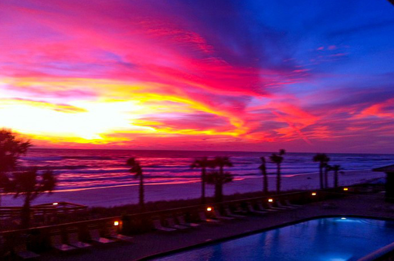 Amazing sunsets from Gulf Crest Condominiums in Panama City Beach Florida