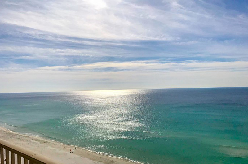 Spend hours enjoying the gorgeous coastline view from Gulf Crest Condominiums in Panama City Beach Florida