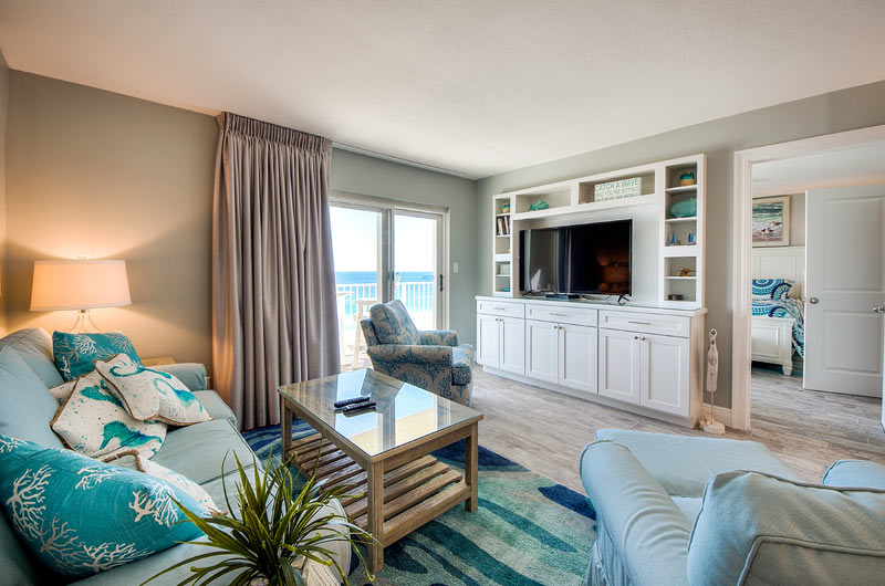 Living area at Moonspinner in Panama City Beach FL
