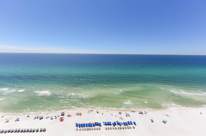 Wonderful Gulf view from Ocean Villa in Panama City Beach FL