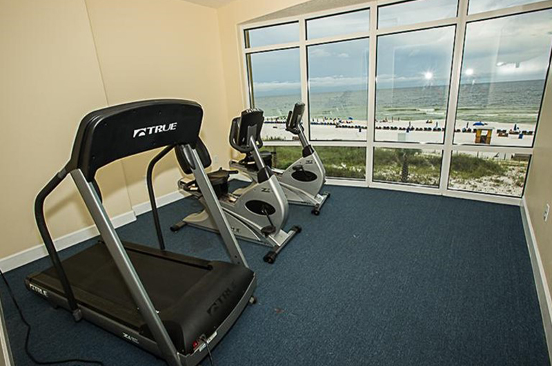 Nice gym for your workout at Ocean Villa in Panama City Beach FL