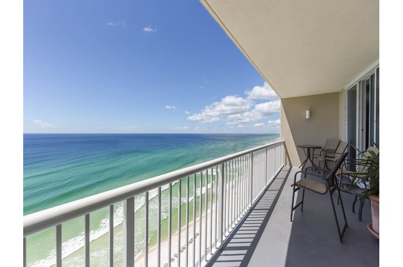 View the beach for miles from Palazzlo in Panama City Beach Florida