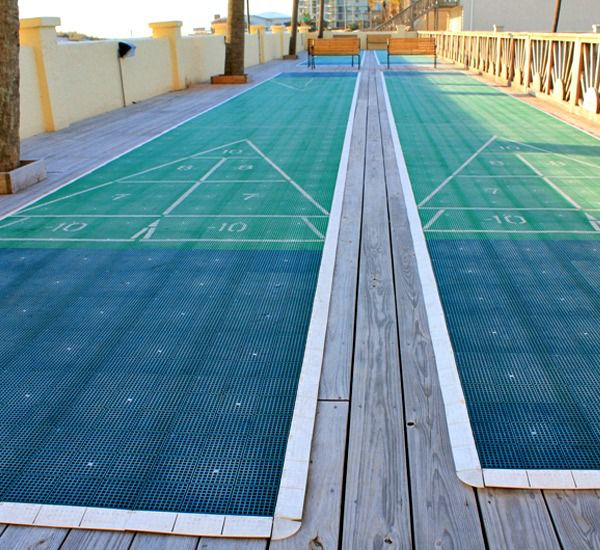 Grab the family and play a game of shuffleboard at Regency Towers in Panama City Beach Florida