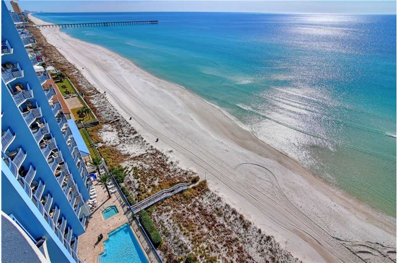 Big views from your balcony at Sterling Breeze in Panama City Beach Florida