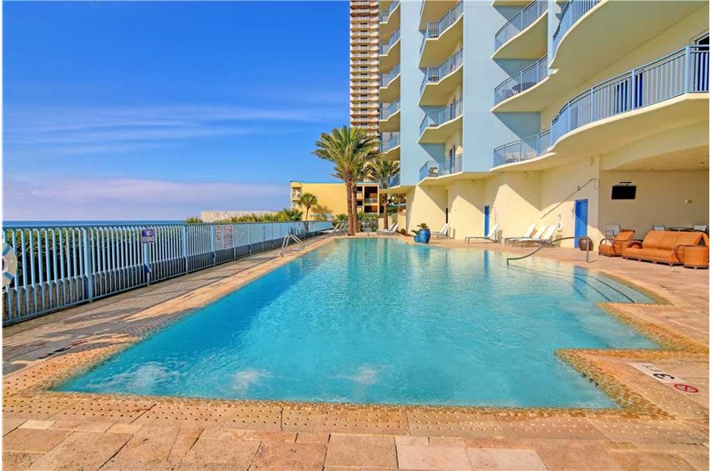 Nice pool area at Sterling Breeze in Panama City Beach Florida