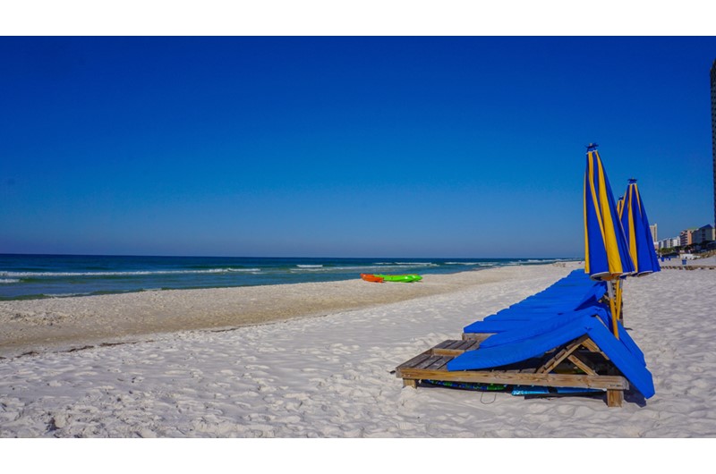Take a walk down the beach from Sterling Breeze in Panama City Beach Florida