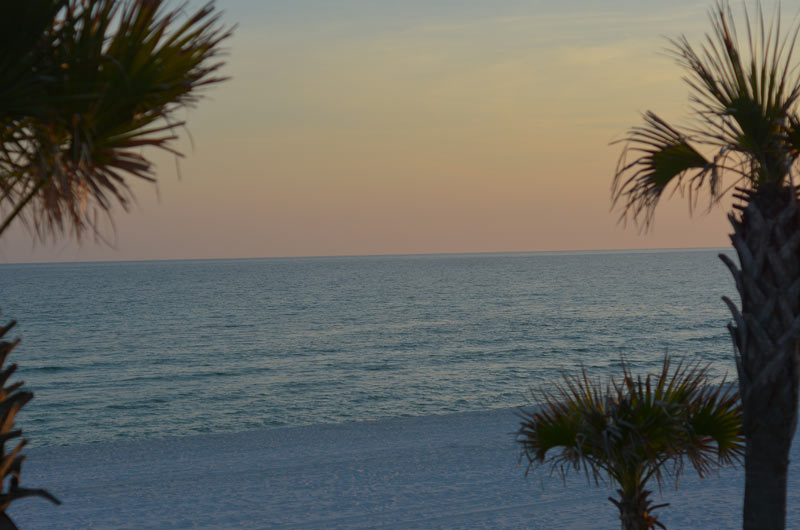 Sunset view at The Shores in Panama City Beach FL