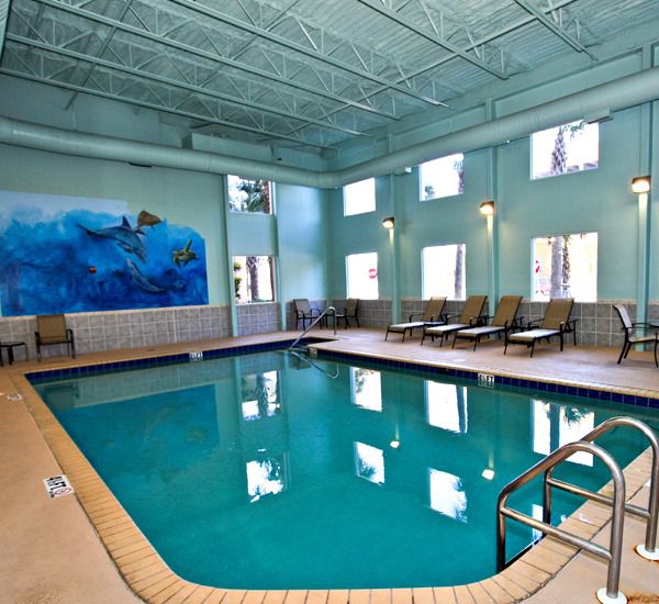 Large indoor pool at Tidewater Beach Resort in Panama City Beach Florida