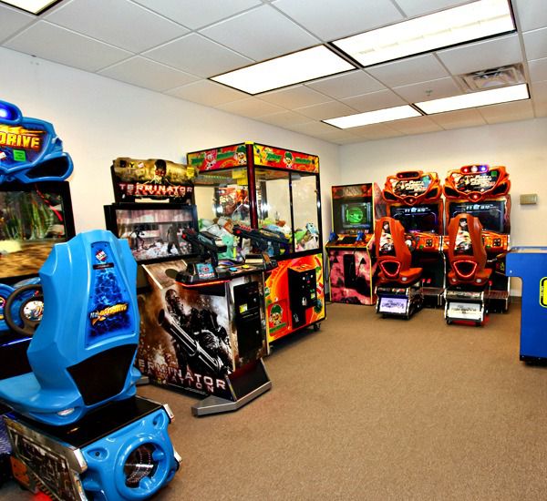 Gameroom entertains kids at Tidewater Beach Resort in Panama City Beach Florida