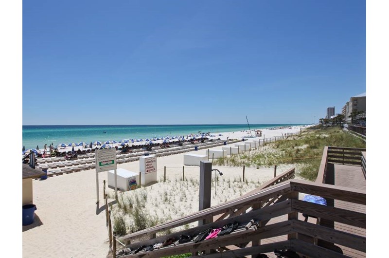 Easy access to the beach from Tidewater Beach Resort in Panama City Beach Florida