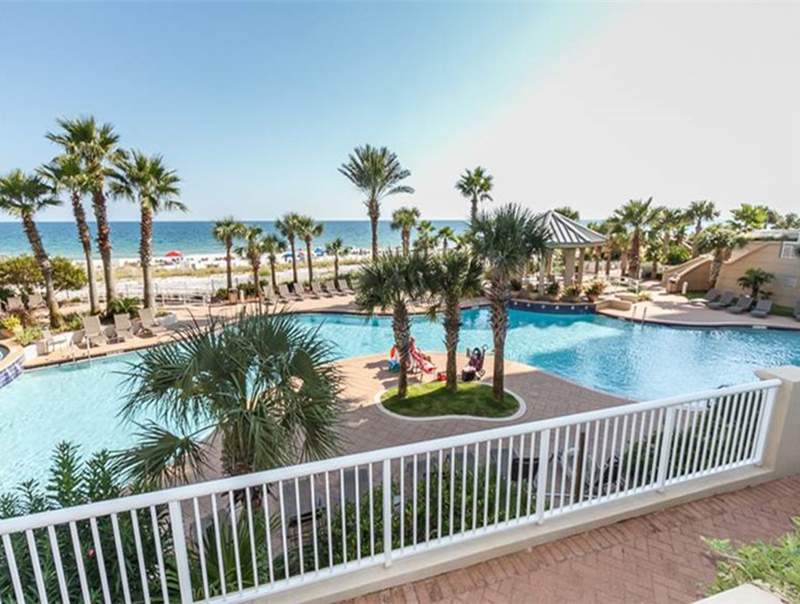 Gorgeous pool right on the beach at  Indigo Condo in Perdido Key Florida