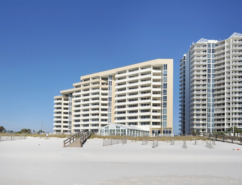 You will be directly beach from at Perdido Sun Condominiums in Perdido Key Florida