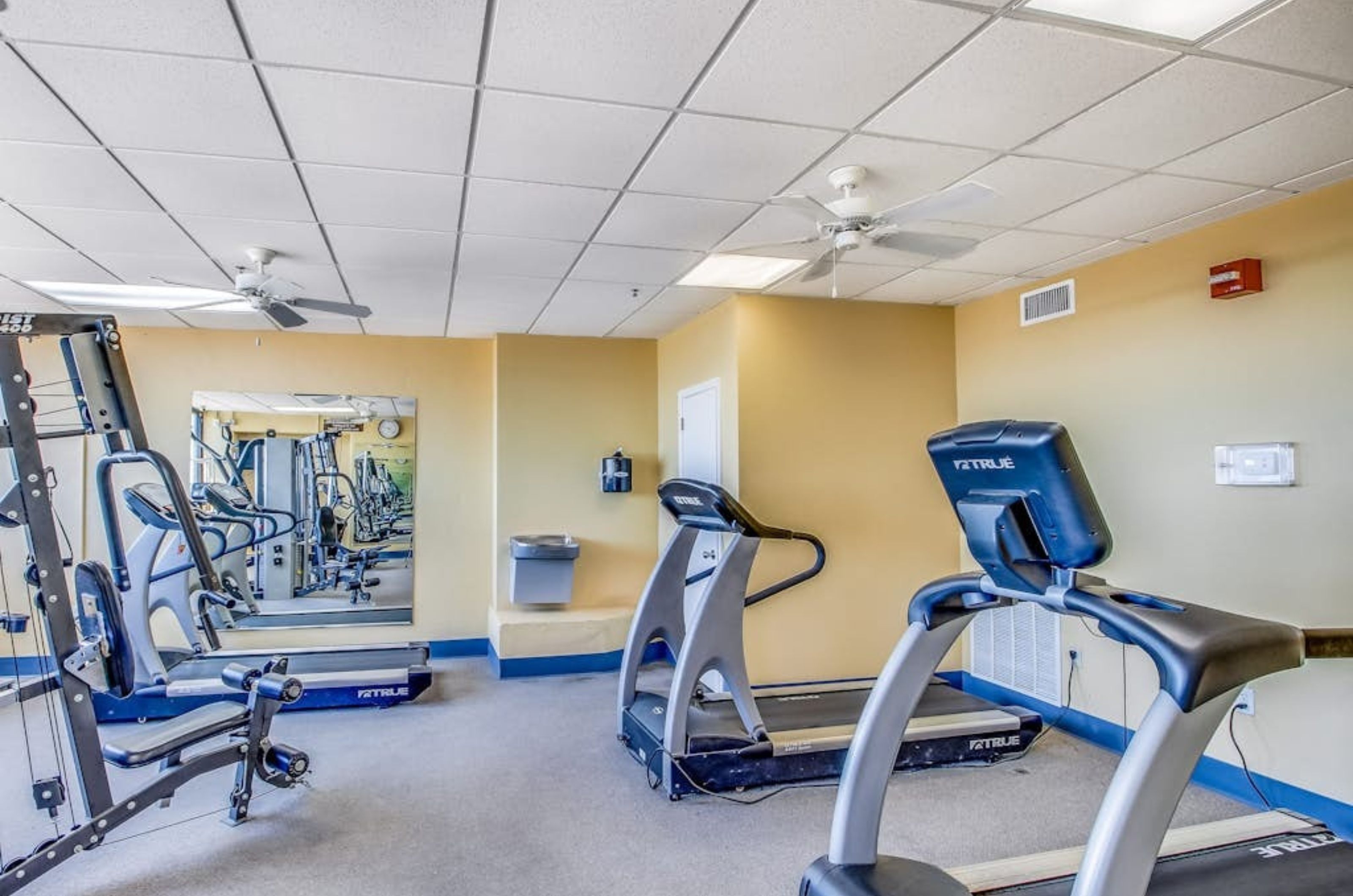 Treadmills in the gym at Phoenix III in Orange Beach Alabama 