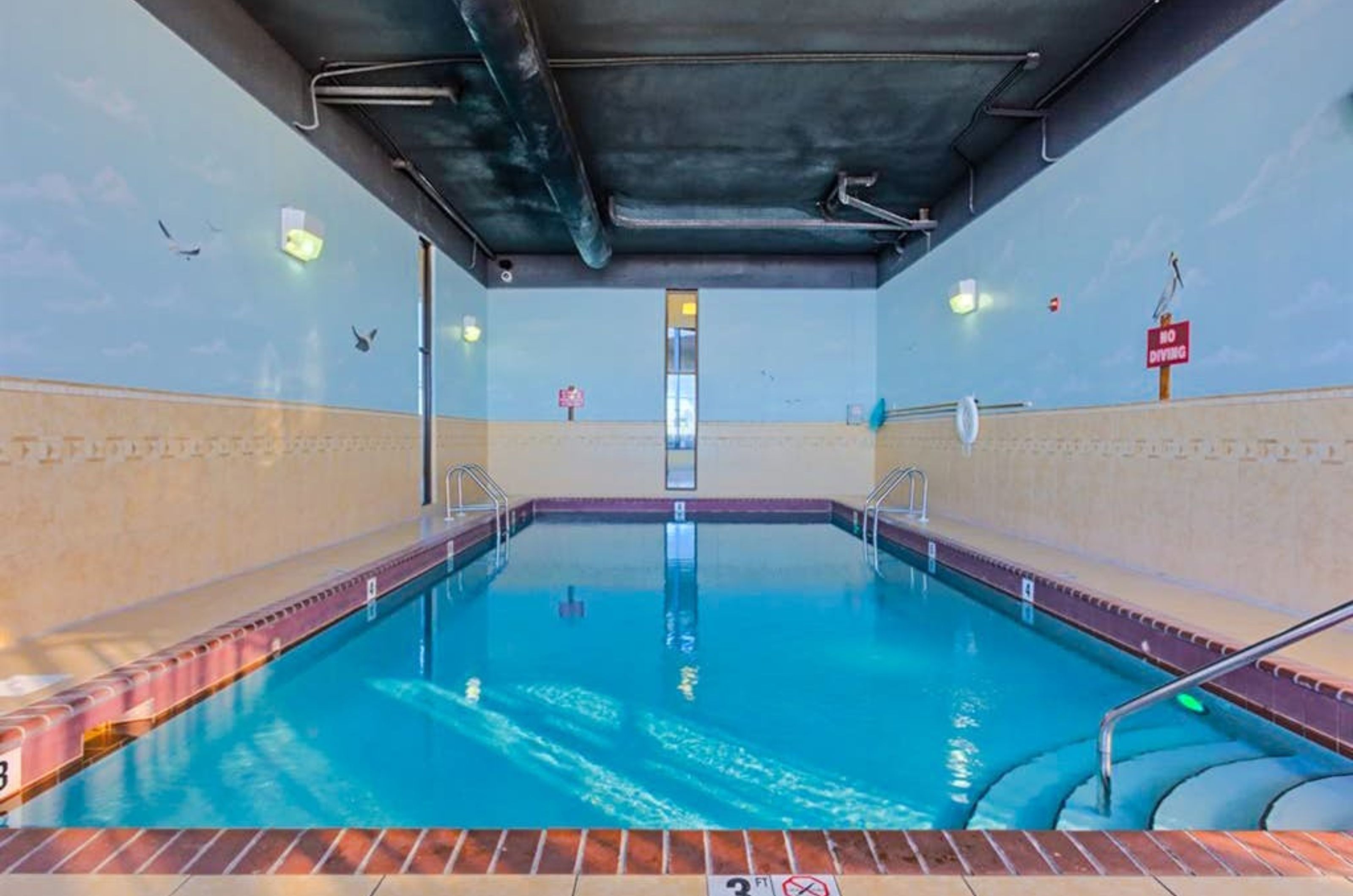 The indoor swimming pool at Phoenix III in Orange Beach Alabama