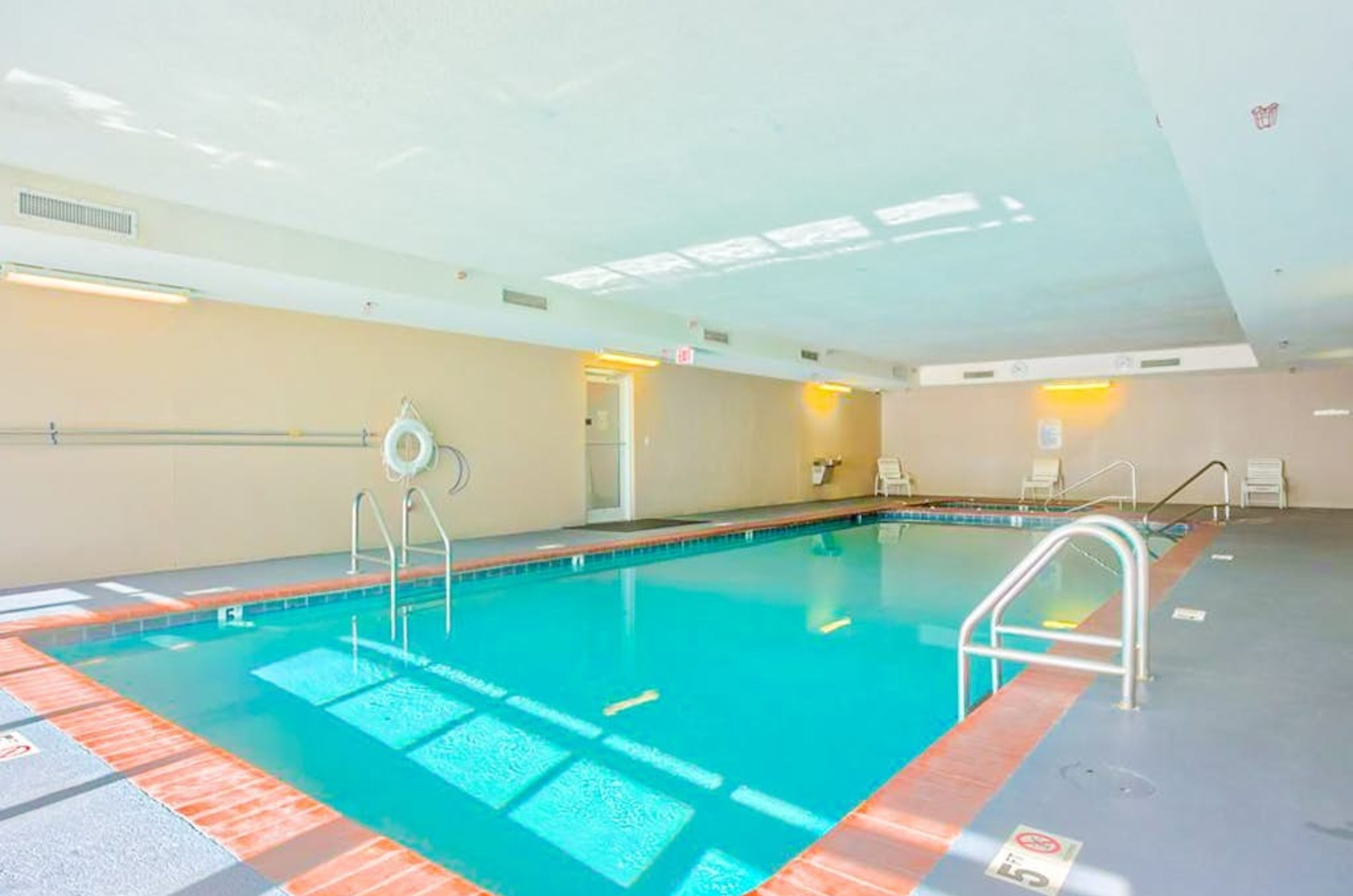 The indoor swimming pool at Regency Isle in Orange Beach Alabama