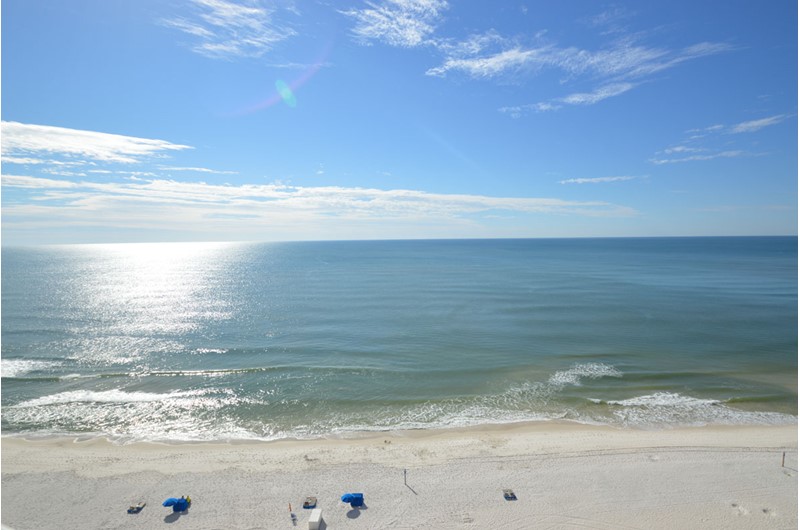 View the Gulf for mile at Royal Palms in Gulf Shores AL