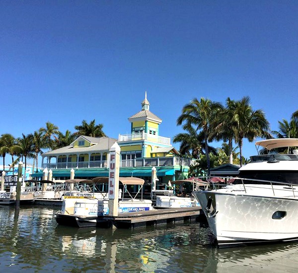 Salty Sam's Marina in Fort Myers Beach Florida