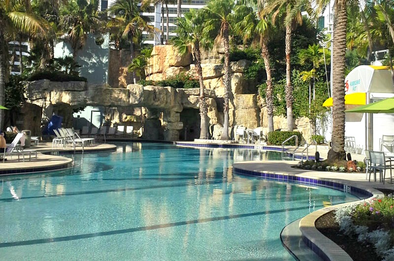 Hyatt Regency pool view in Sarasota FL