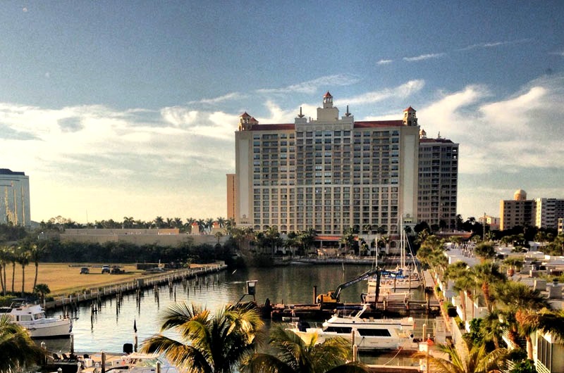 Bay view of Hyatt Regency in Sarasota FL