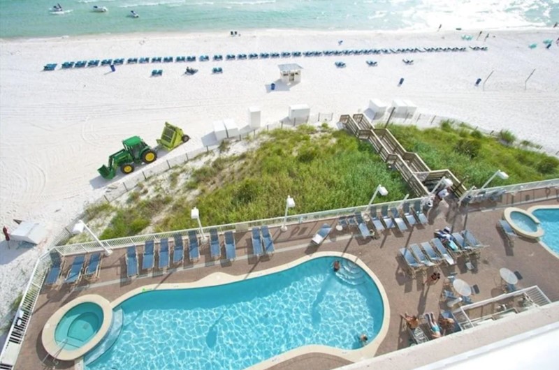 Seychelles Beach Resort and Condominium Beachfront Pool in PCB