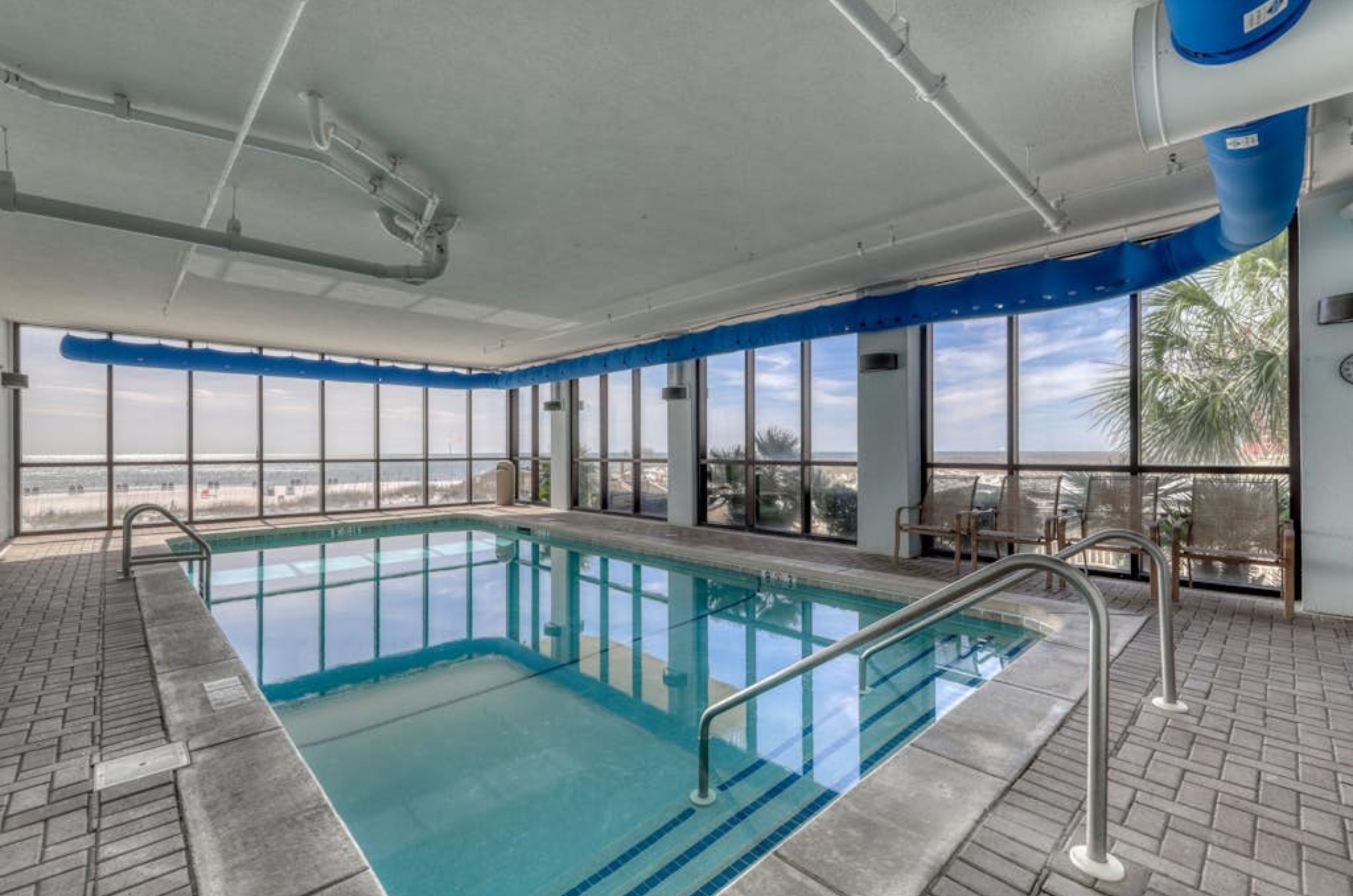 The indoor pool at Summerchase Condos in Orange Beach Alabama 