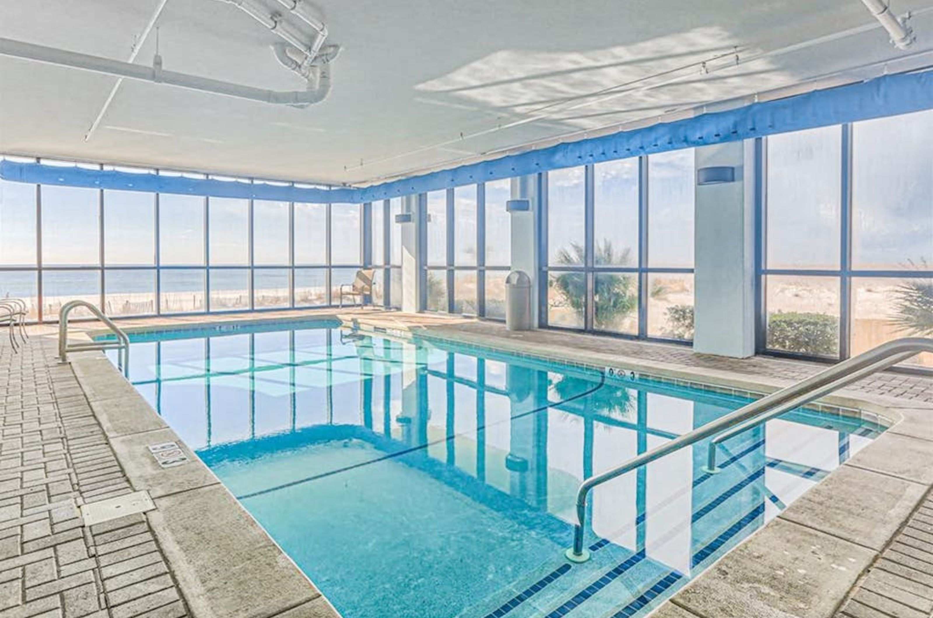 The indoor pool at Summerchase Condos in Orange Beach Alabama 