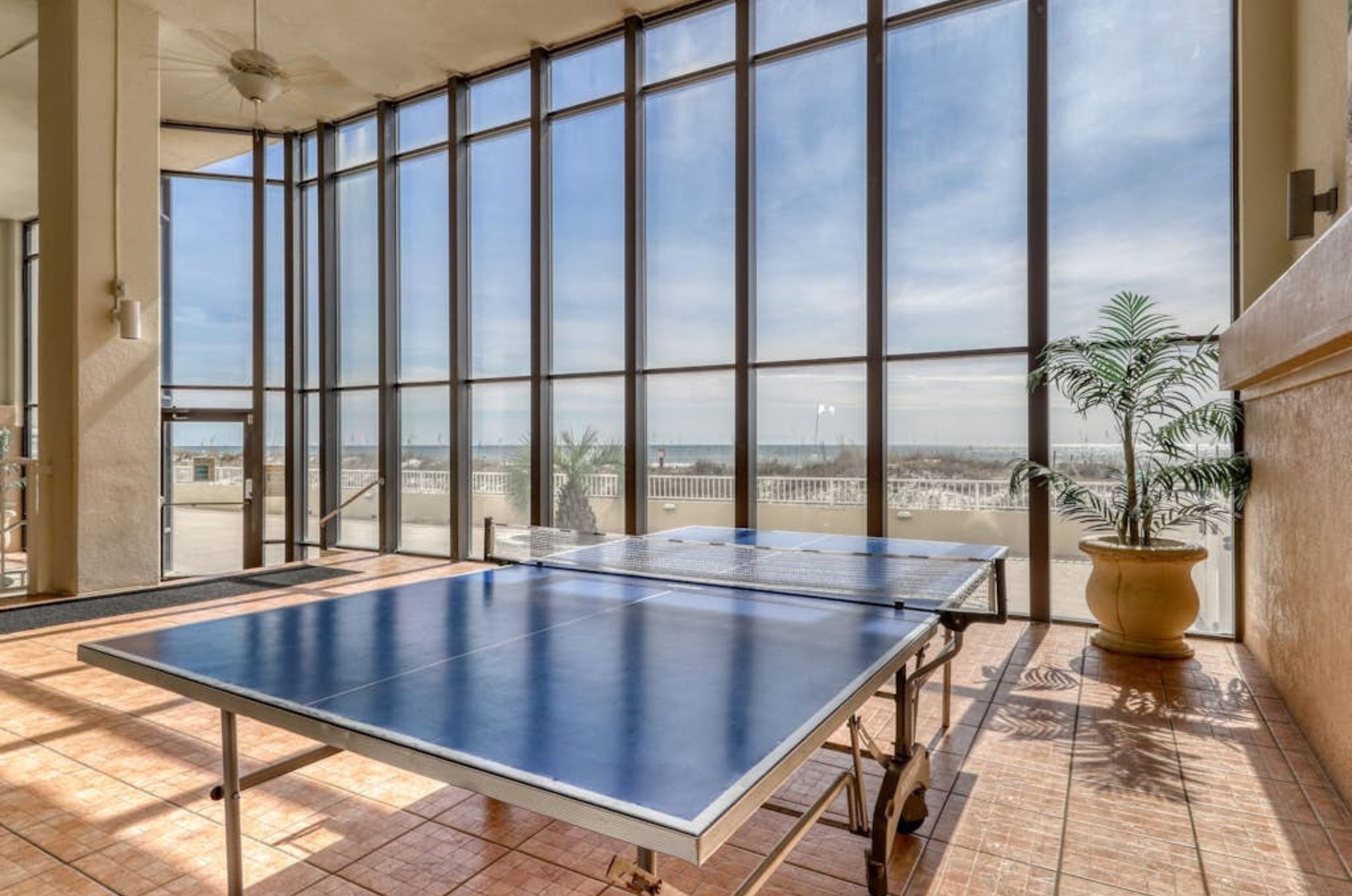 The ping-pong table at Summerchase Condos in Orange Beach Alabama 