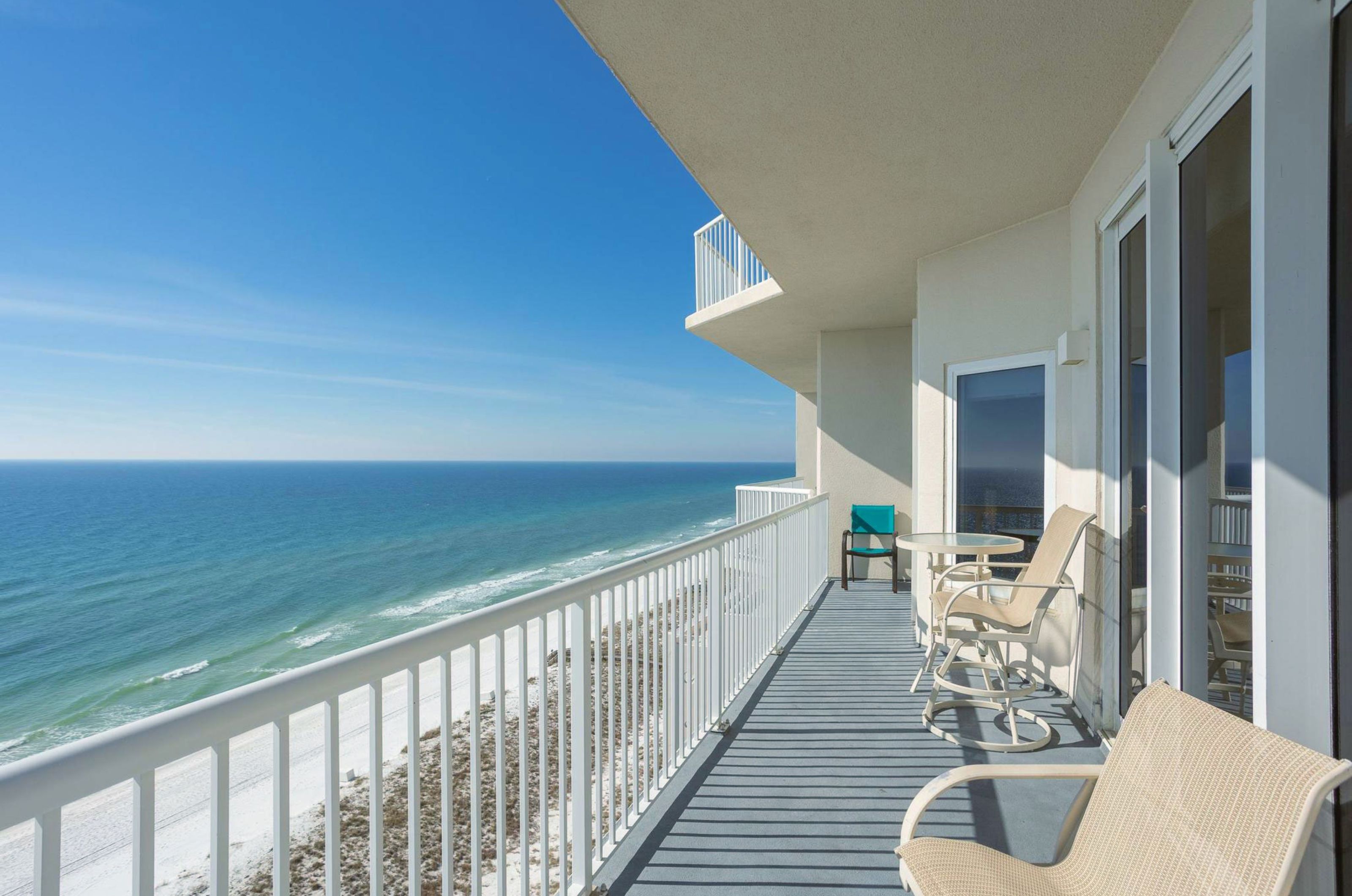 View of the Gulf of Mexico from a private balcony 