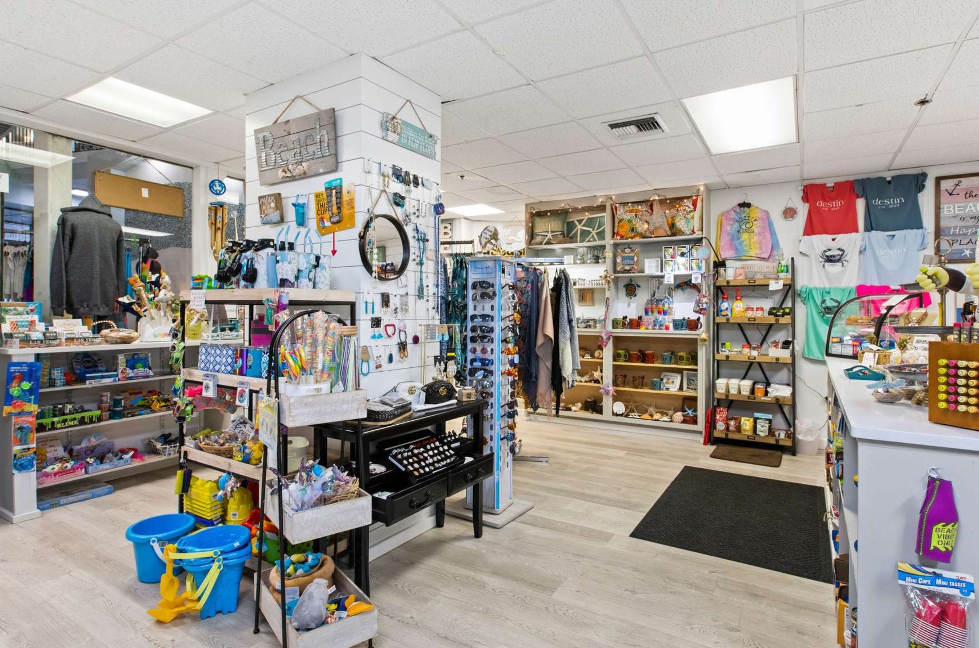 The on-site shop with souvenirs and snacks at SunDestin Beach Resort in Destin Florida 