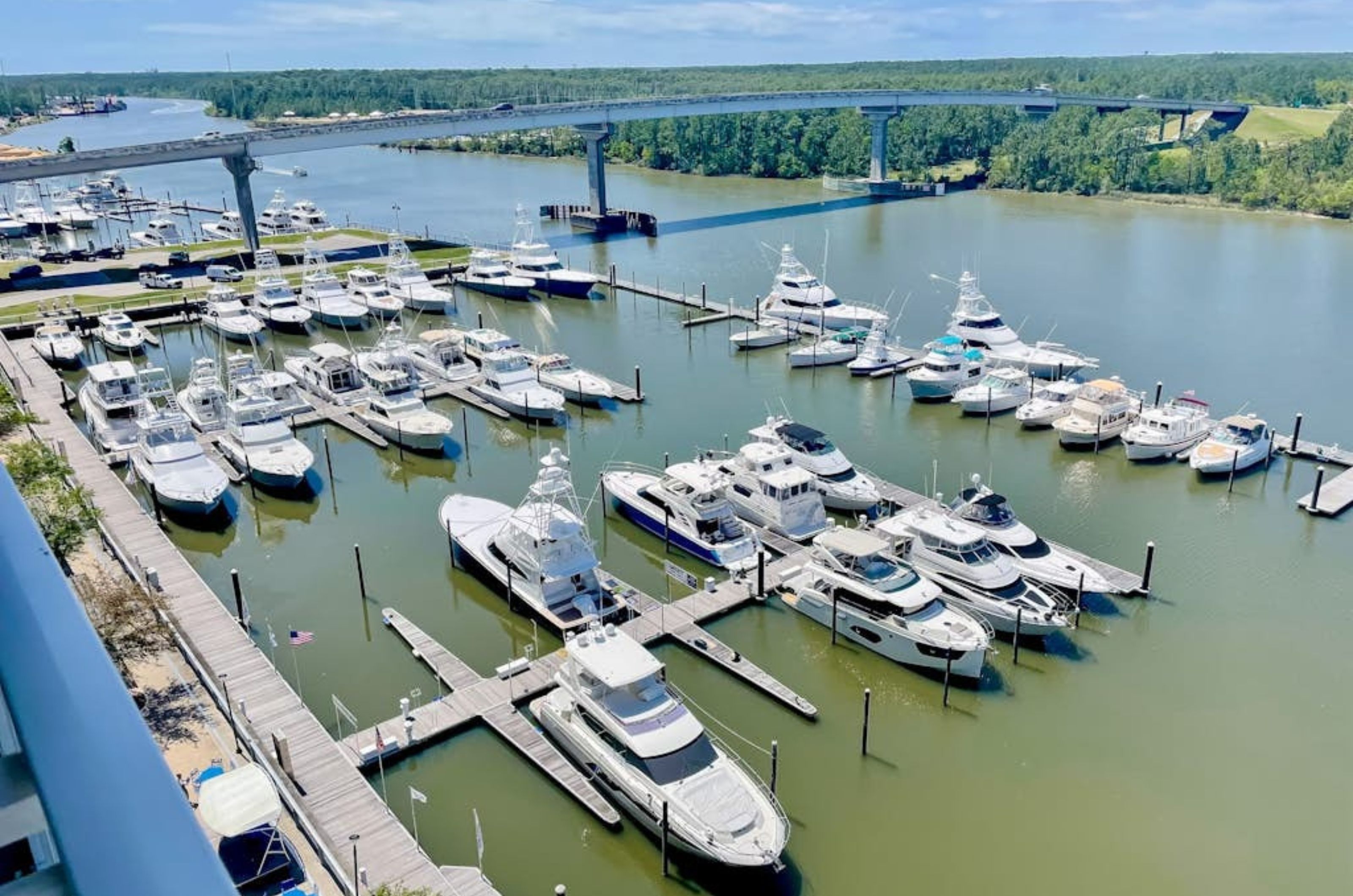 The marina at the Wharf Condos in Orange Beach Alabama