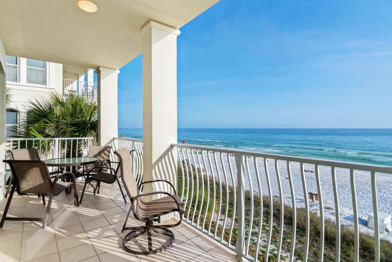 Villas at Santa Rosa Beach Rentals in Highway 30-A Florida Balcony